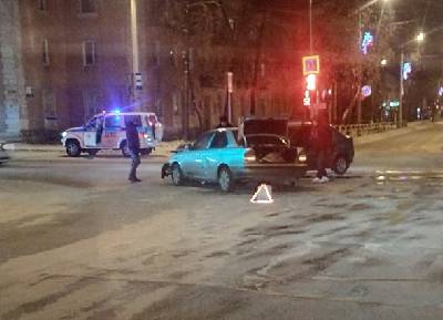 Вечерняя авария на проспекте Победы